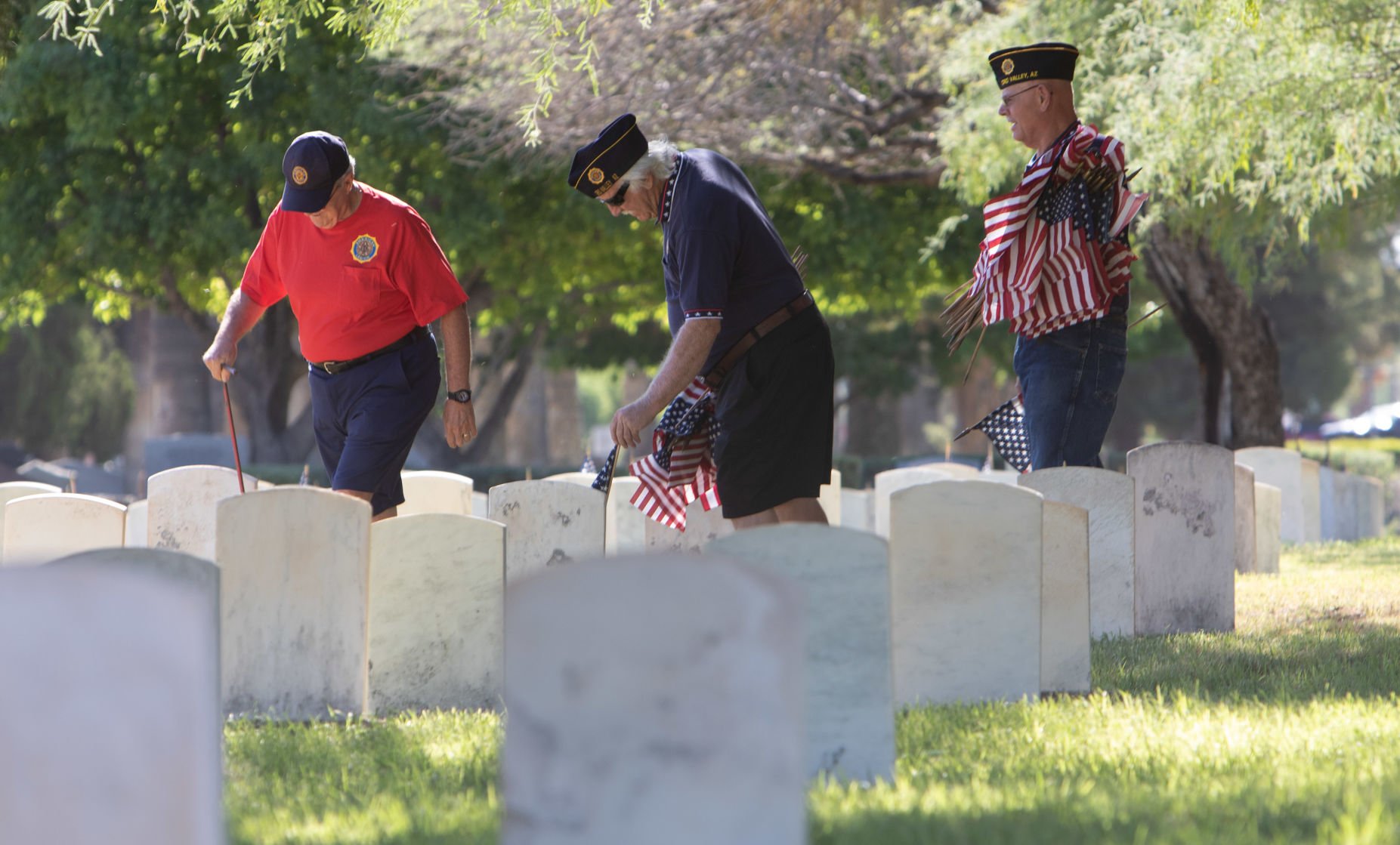 Memorial Day flags